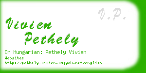 vivien pethely business card